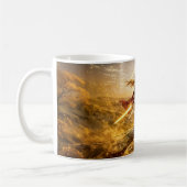 Mug Gemini Zodiac with Twin Warrior Women and Glowing  (Gauche)