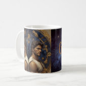 Mug Geminis mâle de café astrologique (Devant gauche)