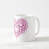Mug Gemmes cardiaques à quartz rose (Devant droit)