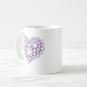 Mug Gemmes cardiaques Améthystes légers (Devant gauche)