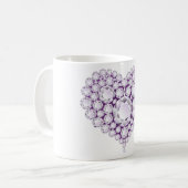 Mug Gemmes cardiaques Améthystes légers (Devant gauche)