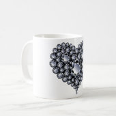 Mug Gemmes cardiaques aux diamants noirs (Devant gauche)