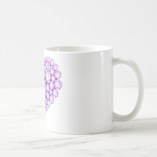 Mug Gemmes cardiaques d'méthyste (Droite)