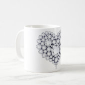 Mug Gemmes de coeur de diamants (Devant gauche)