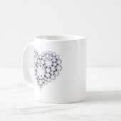 Mug Gemmes de coeur de diamants (Devant gauche)