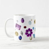Mug Gemmes sur le blanc (Gauche)