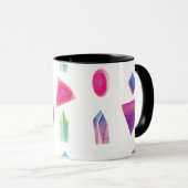 Mug Gems Aquarelle Couleurs Colorées de la Galaxie (Devant droit)