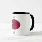 Mug Gemstone de rubis à café rouge juillet Birthstone (Devant droit)