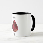 Mug Gemstone de rubis à café rouge juillet Birthstone (Devant droit)