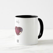Mug Gemstone de rubis à café rouge juillet Birthstone (Devant droit)