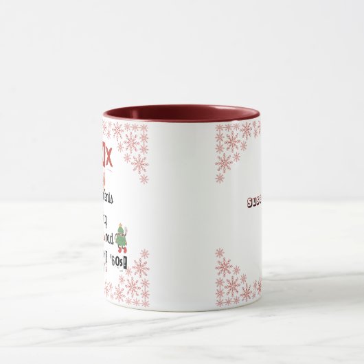 Mug Gen X Grands-parents Garder Noël en route depuis l (Centre)