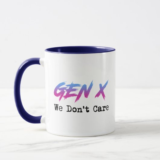 Mug Gen X - On S'en Fout (Gauche)