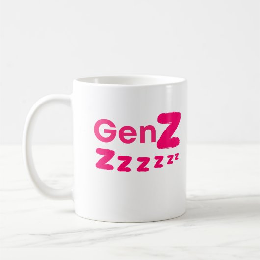 Mug Gen Zzzzz – Humour de Gen Z Endormi (Gauche)