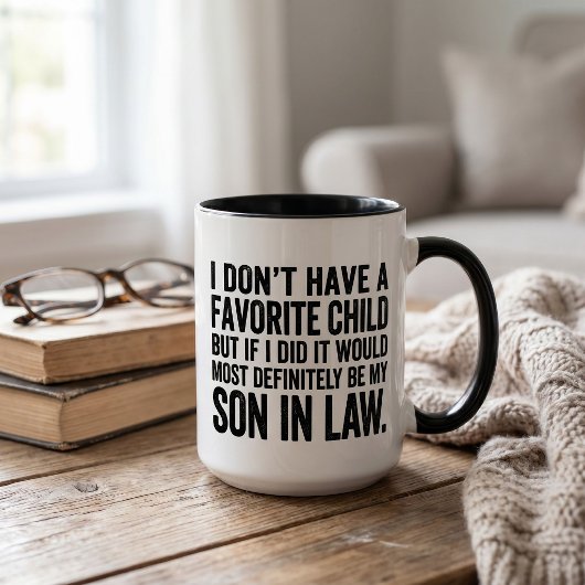 Mug Gendre enfant préféré drôle