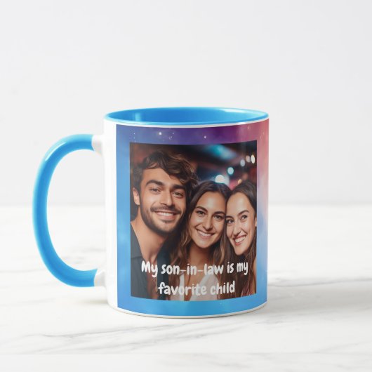 Mug Gendre préféré Message photo Moderne 002 (Gauche)