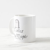 Mug Généalogie amusante Collecter les morts (Devant gauche)