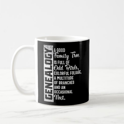 Mug Généalogie de l'arbre généalogique de famille pers (Gauche)