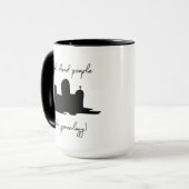 Mug Généalogie Je cherche des morts pierre angulaire (Devant gauche)