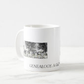 MUG GÉNÉALOGIE :  UNE MALADIE GRAVE (Devant gauche)