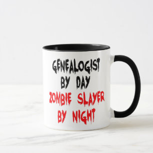 Mug Généalogiste Zombie Slayer