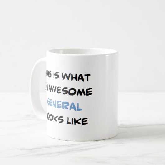Mug général3, génial (Devant gauche)