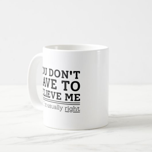 Mug Généralement correct (Devant gauche)