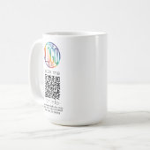Mug Générateur de code QR et votre logo Société promot (Devant gauche)