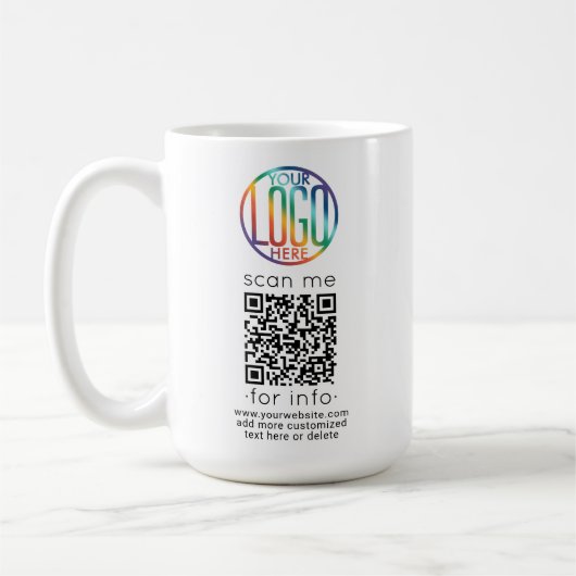 Mug Générateur de code QR et votre logo Société promot (Gauche)