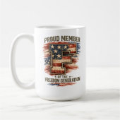 Mug Génération de la liberté - Membre fier Patriotique (Gauche)
