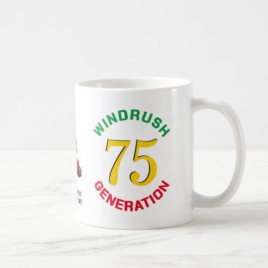 Mug GÉNÉRATION VERRE colorée 75e anniversaire (Droite)
