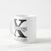 Mug Génération X - Élevé sur l'eau de tuyau et la négl (Devant gauche)