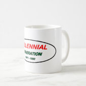 Mug Génération Y - "Millennials" (Devant droit)