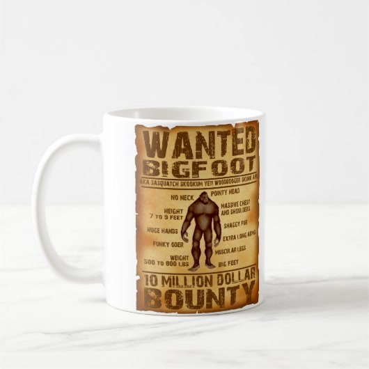 Mug Générosité de Bigfoot 10 millions d'affiche (Gauche)