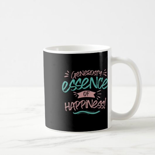Mug Générosité Essence De Sticker Du Bonheur (Droite)