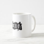 Mug Gênes Italie City Skyline Cityscape Funny Idée cad (Devant droit)