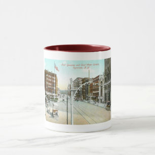Mug Genesee & Water Street, Syracuse, New York Vintage