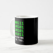 Mug Génie informatique Code binaire Développeur de log (Devant gauche)