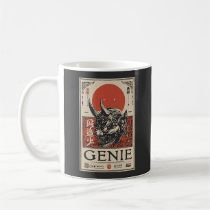 Mug Génie mythique avec cornes et soleil de Crimson