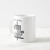 Mug Genisis 50:20 | Matthieu 19:26 Citation d'écriture (Devant gauche)