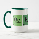 Mug Genius Cup. Periodic table of elements. (Gauche)