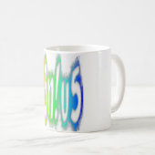 Mug Genius Funny Couleurs arc-en-ciel Typographie (Devant droit)