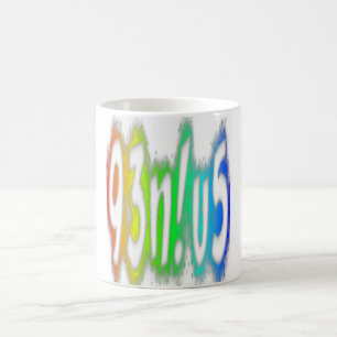 Mug Genius Funny Couleurs arc-en-ciel Typographie