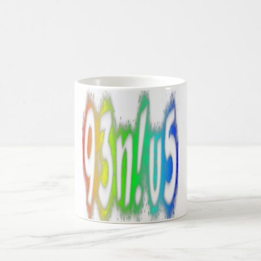 Mug Genius Funny Couleurs arc-en-ciel Typographie (Centre)