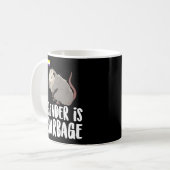 Mug Genre Est Garbage Genderfluide Non Binary Possum (Devant gauche)