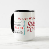 Mug Genres de crime de fiction (Devant gauche)