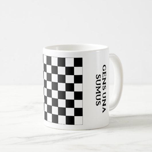 Mug Gens una sumus (Devant droit)