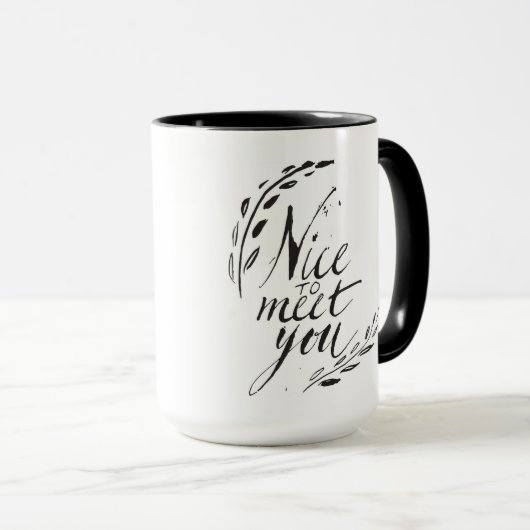 Mug Gentil de vous rencontrer (Devant droit)
