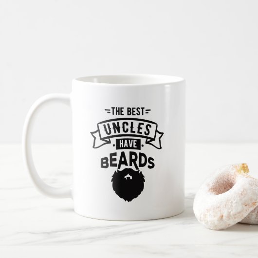 Mug Gentil les meilleurs oncles ont la copie de barbes (Avec donut)