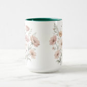 Mug Gentle Anemone Bouquet Watercolor Softness (Centre)
