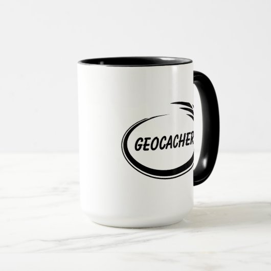 Mug Geocacher Black Splash (Devant droit)